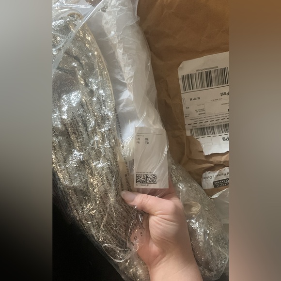 Silver Midi Sequin Dress - Picture 7 of 10